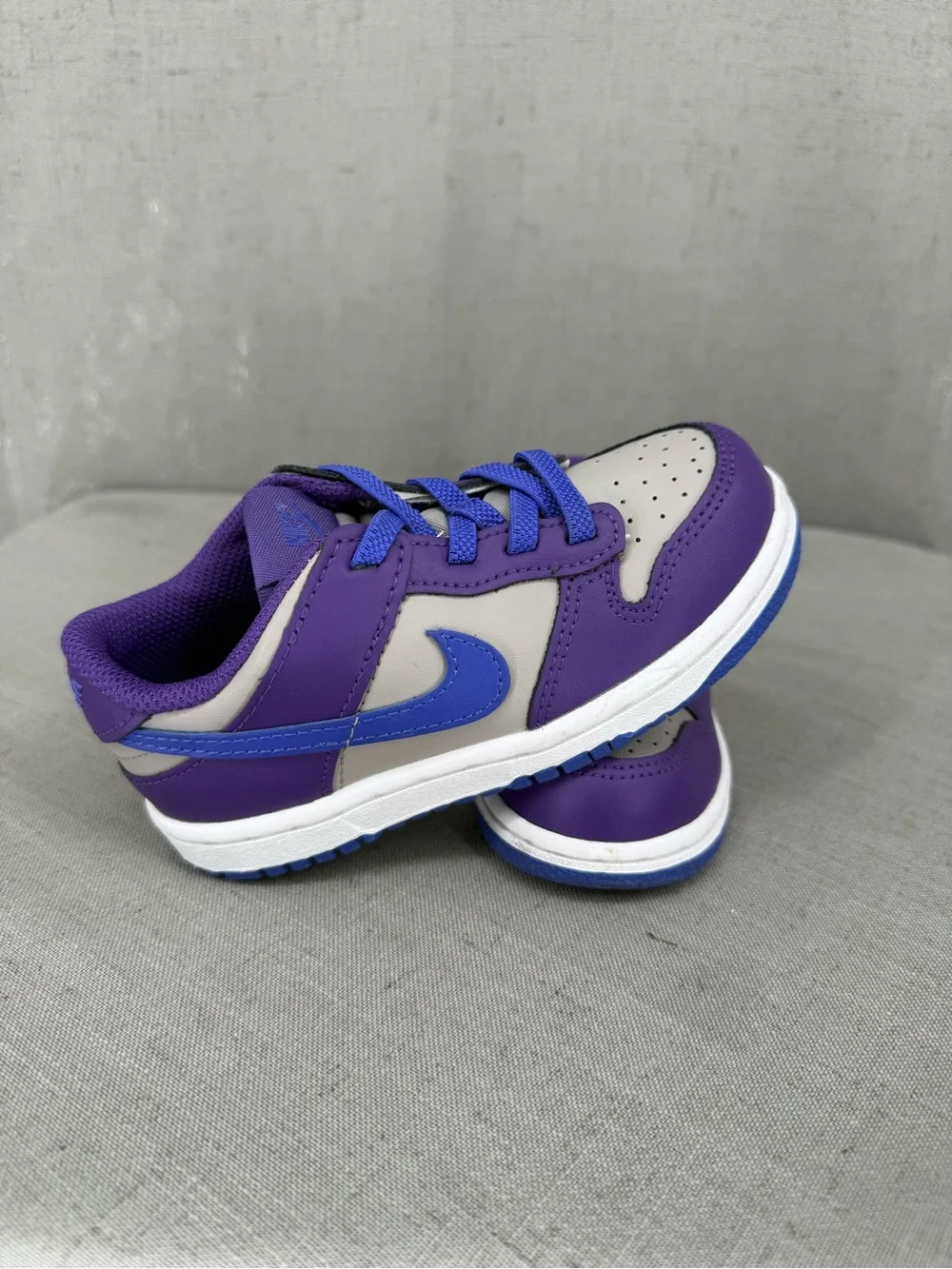 Toddler's Nike Dunk Low College Grey/Persian Violet (FB9107 007) - Sz 9c